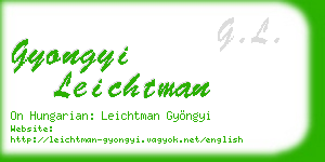 gyongyi leichtman business card